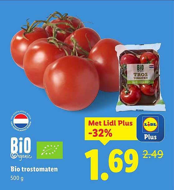 Bio trostomaten 500 g