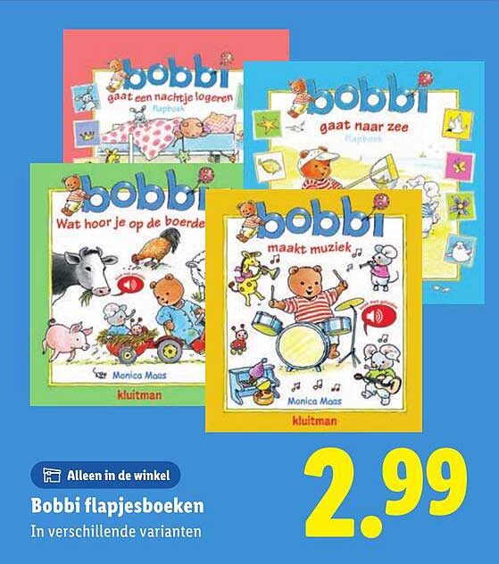 Bobbi flapjesboeken in verschillende varianten