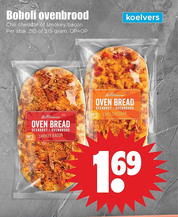Boboli ovenbrood Chili cheddar of smokey bacon
