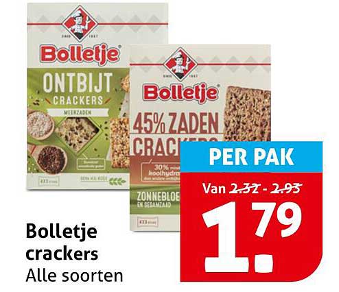 Bolletje crackers Alle soorten