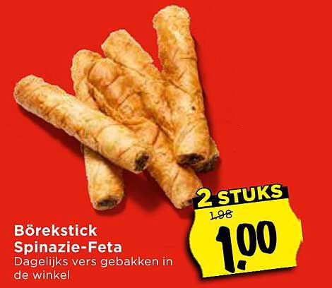 Börekstick Spinazie-Feta