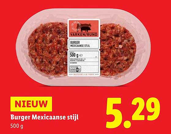 Burger Mexicaanse stijl