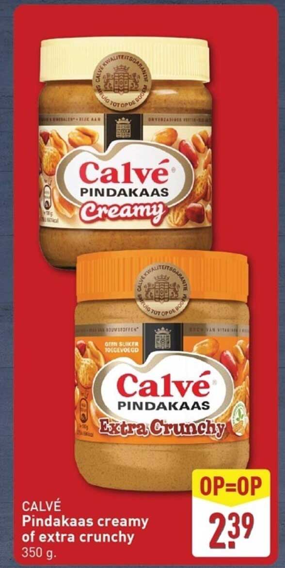 CALVÉ Pindakaas creamy of extra crunchy 350 g