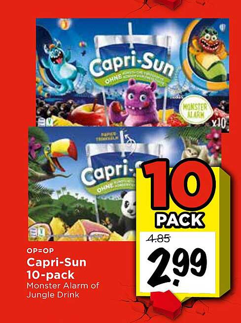 Capri-Sun 10-pack Monster Alarm of Jungle Drink