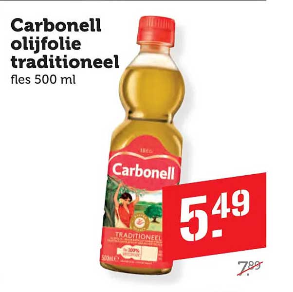 Carbonell olijfolie traditioneel fles 500 ml