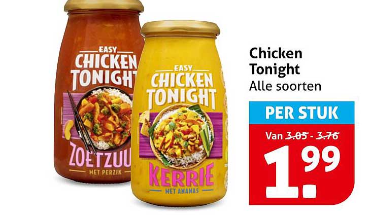Chicken Tonight Alle soorten