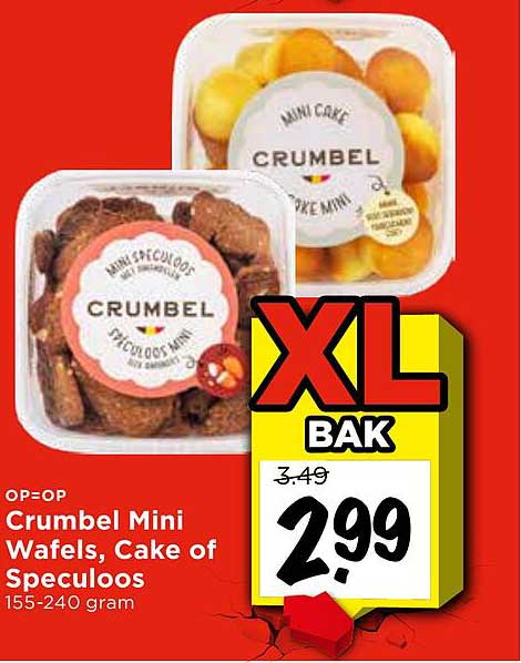 Crumbel Mini Wafels, Cake of Speculoos