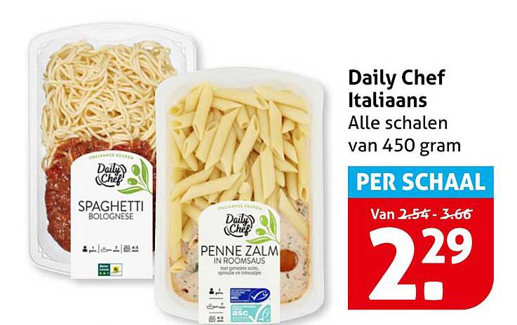 Daily Chef Italiaans - Alle schalen van 450 gram