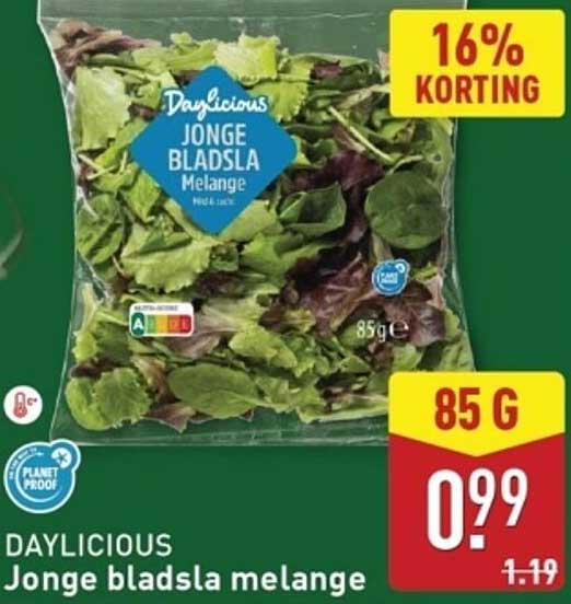 DAYLICIOUS Jonge bladsla melange