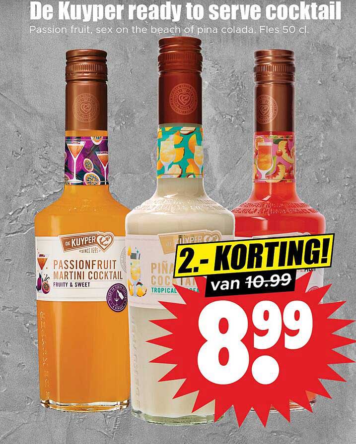 De Kuiper ready to serve cocktail