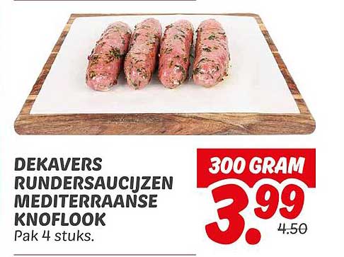 DEKAVERS RUNDERSAUCIJZEN MEDITERRAANSE KNOFLOOK