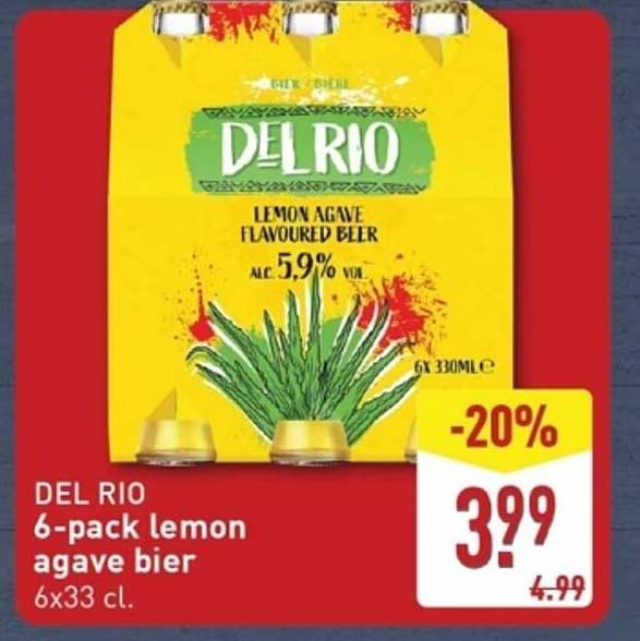 DEL RIO 6-pack lemon agave bier