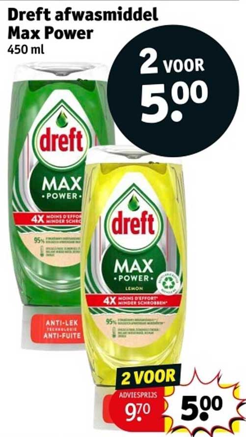 Dreft afwasmiddel Max Power 450 ml