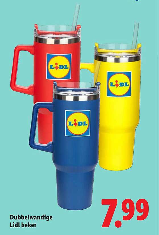 Dubbelwandige Lidl beker
