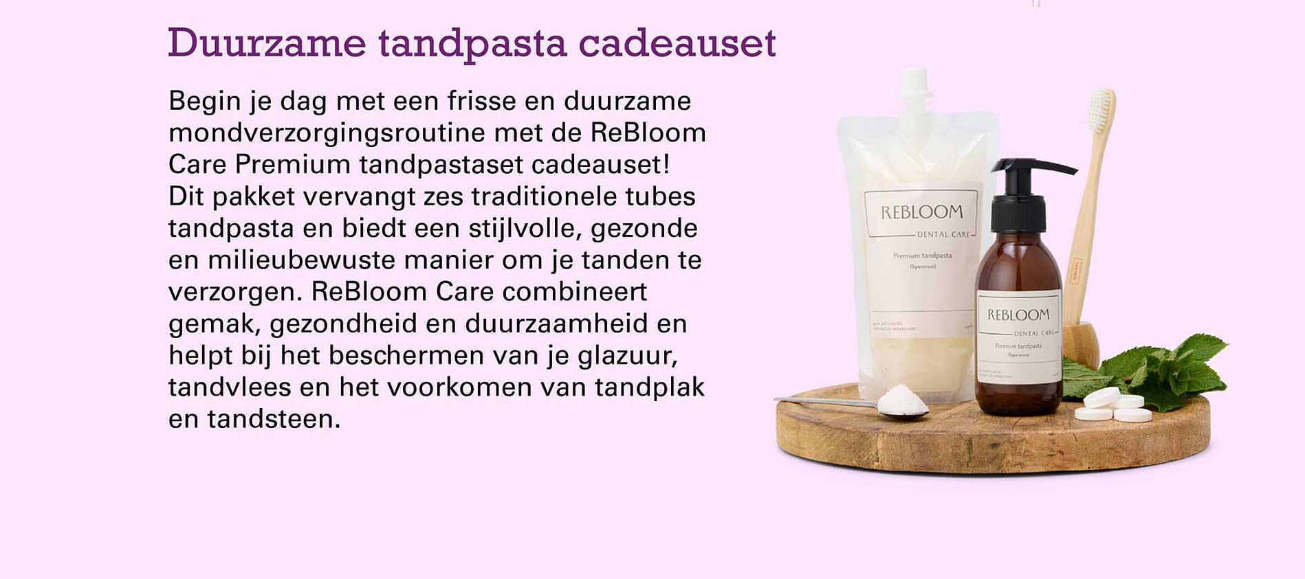 Duurzame tandpasta cadeauset