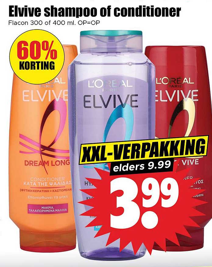 Elvive shampoo of conditioner