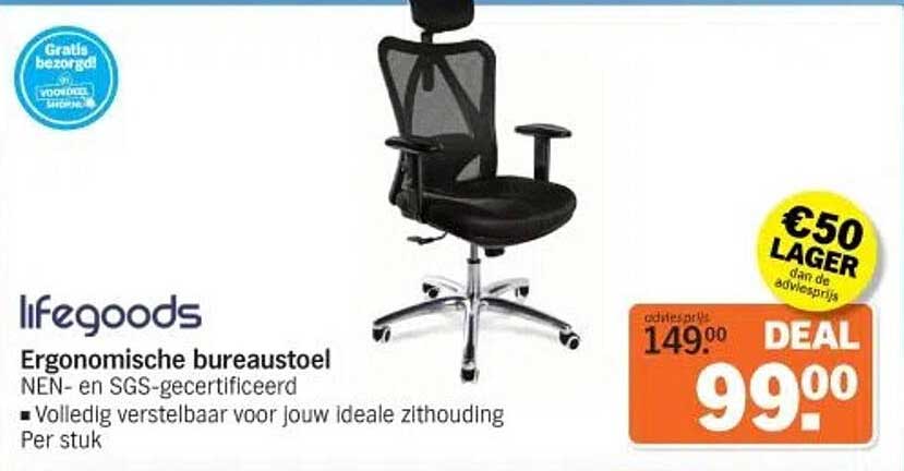 Ergonomische bureaustoel