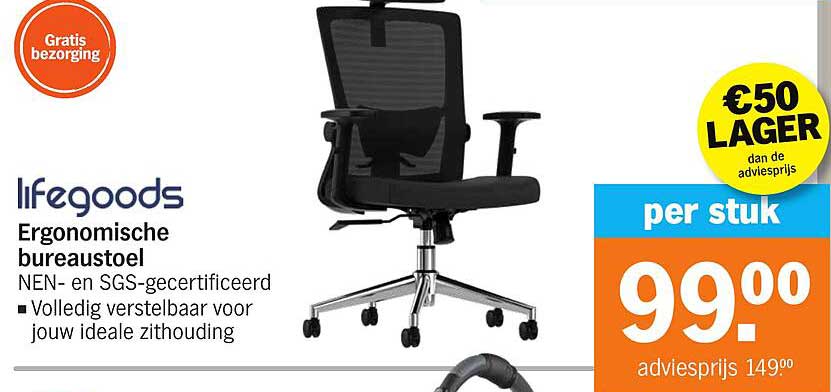 Ergonomische bureaustoel