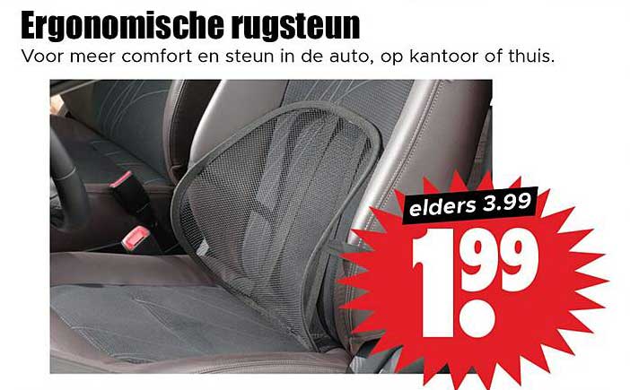 Ergonomische rugsteun