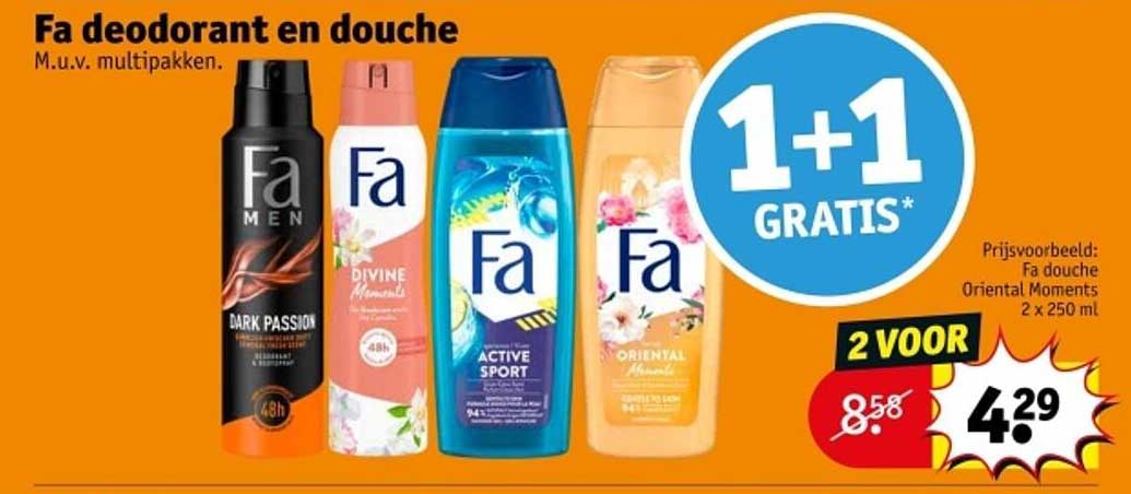 Fa deodorant en douche