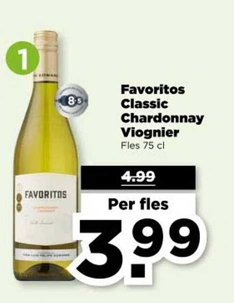 Favoritos Classic Chardonnay Viognier Fles 75 cl