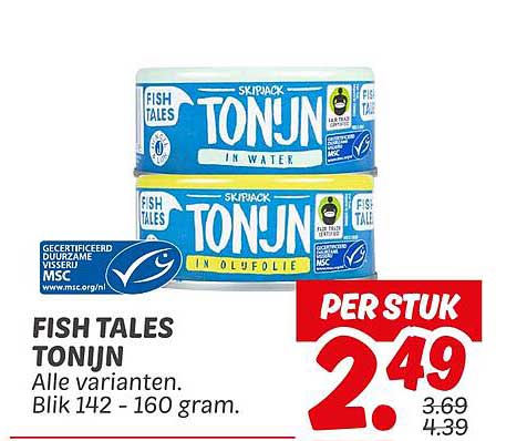 FISH TALES TONIJN