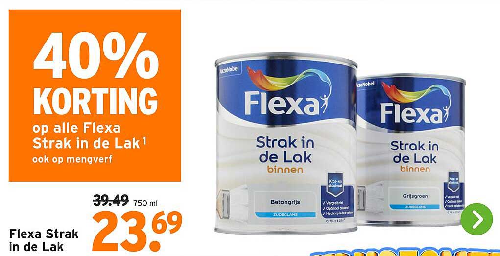 Flexa Strak in de Lak