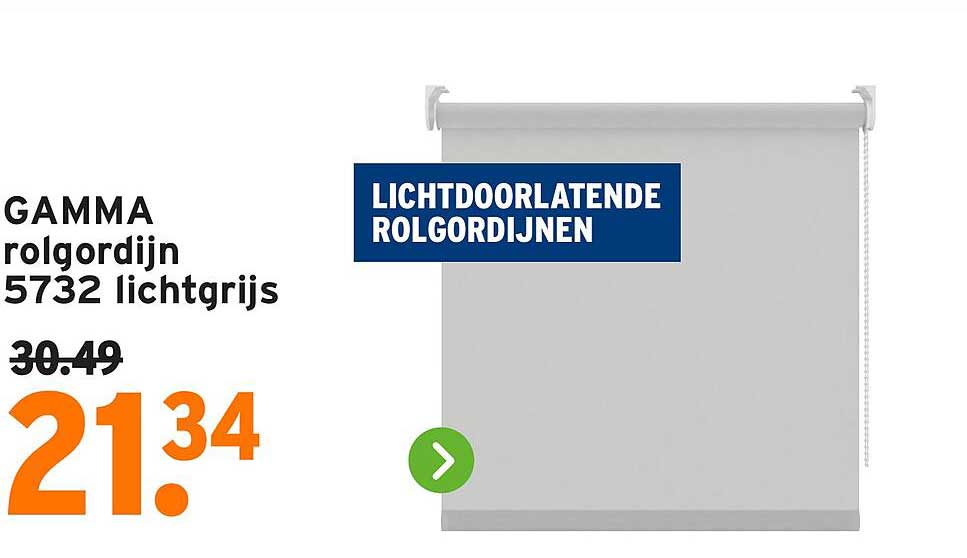 GAMMA rolgordijn 5732 lichtgrijs