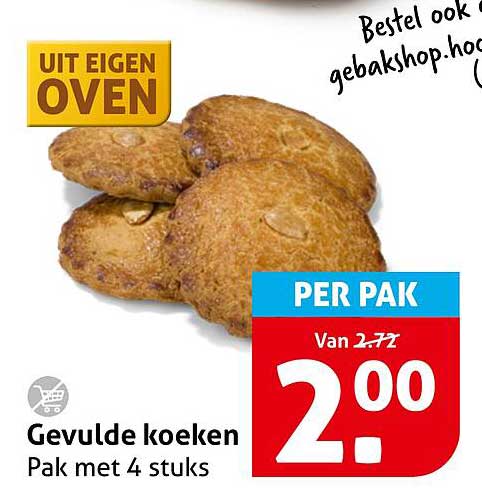 Gevulde koeken Pak met 4 stuks