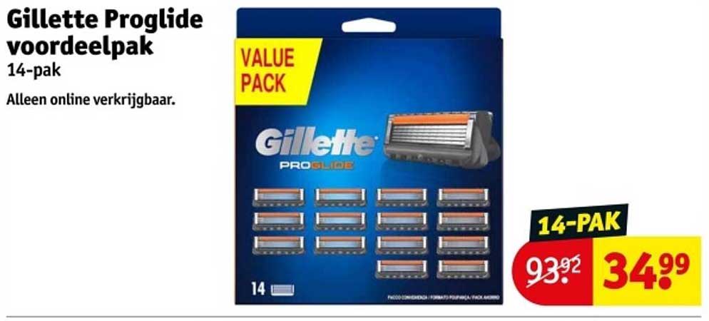 Gillette Proglide voordeelpak 14-pak