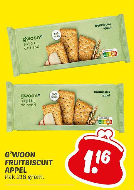 G’woon Fruitbiscuit Appel