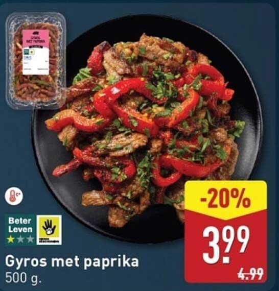 Gyros met paprika