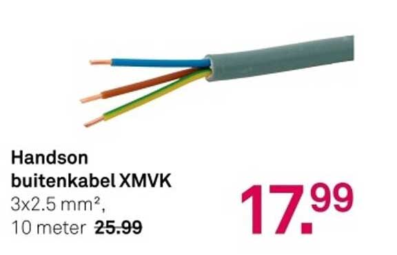 Handson buitenkabel XMVK 3x2.5 mm², 10 meter