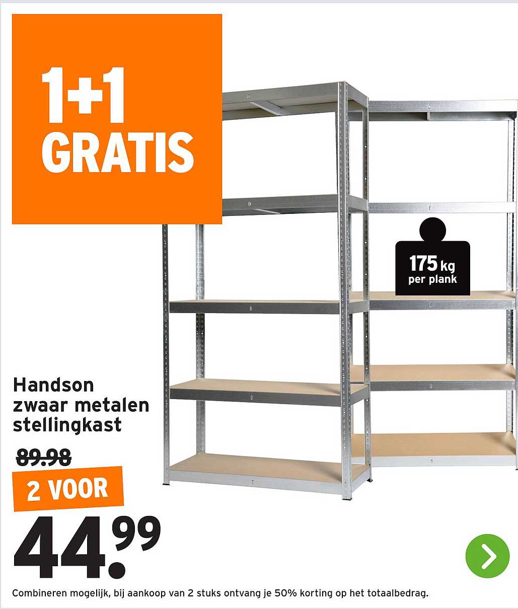 Handson zwaar metalen stellingkast