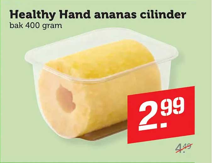 Healthy Hand ananas cilinder bak 400 gram