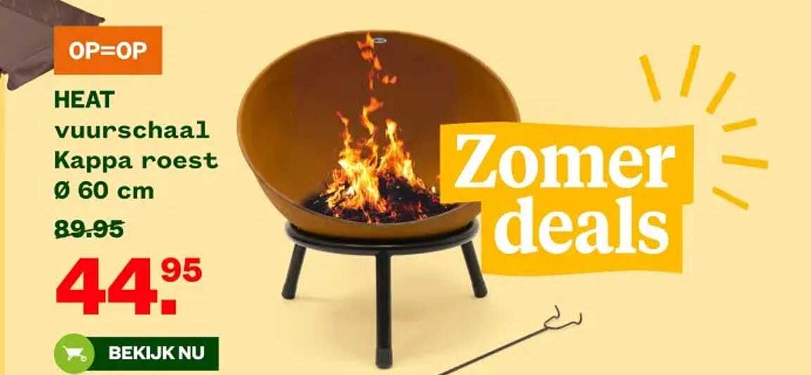 HEAT vuurschaal Kappa roest Ø 60 cm