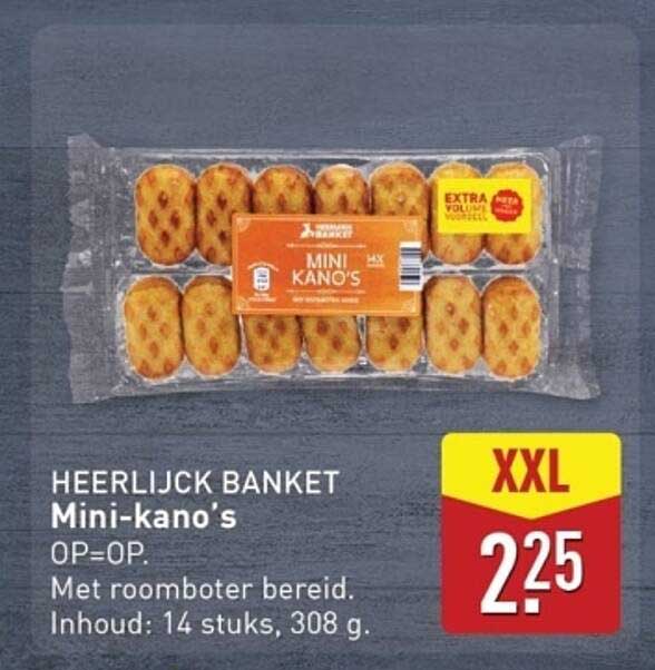 HEERLIJK BANKET Mini-kano's