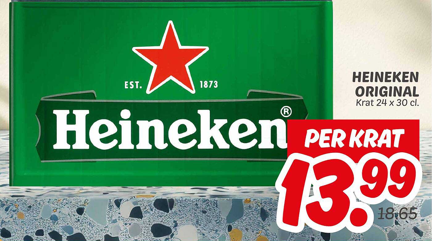 HEINEKEN ORIGINAL Krat 24 x 30 cl.