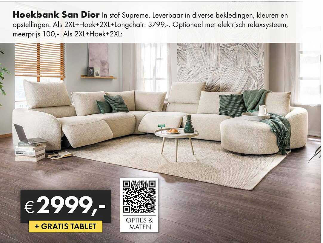 Hoekbank San Dior