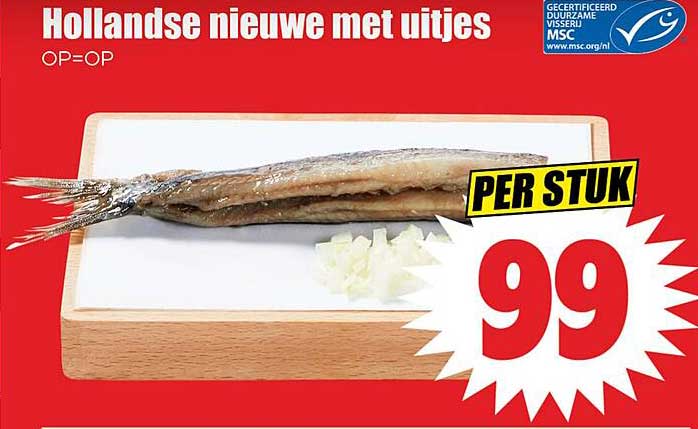 Hollandse nieuwe met uitjes