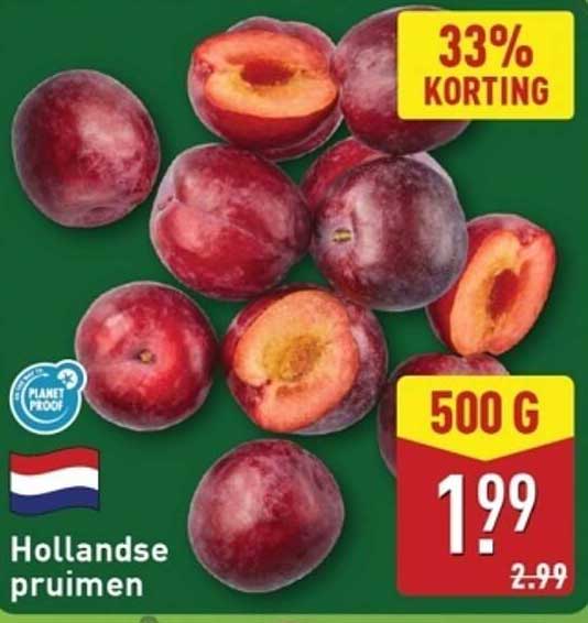 Hollandse pruimen 500 G - 33% KORTING