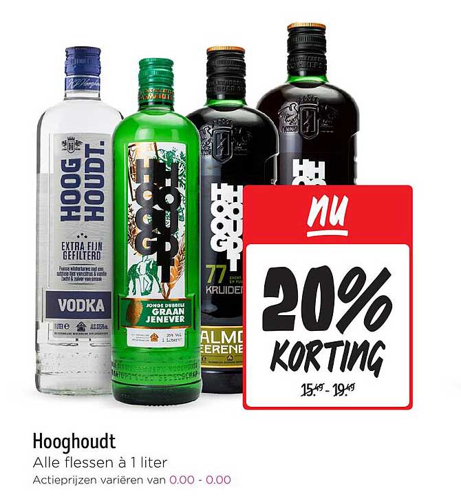 Hooghoudt - Alle flessen à 1 liter