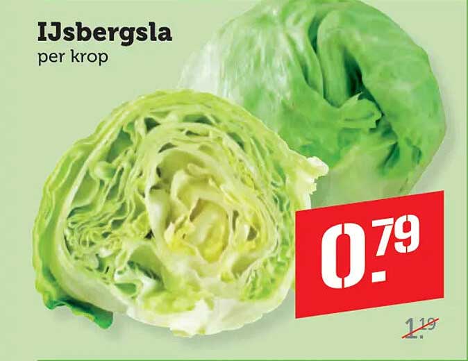 IJssbergsla per krop