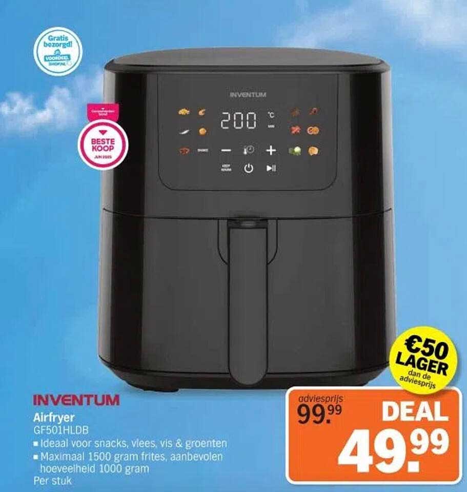 Inventum Airfryer GF501HLDB