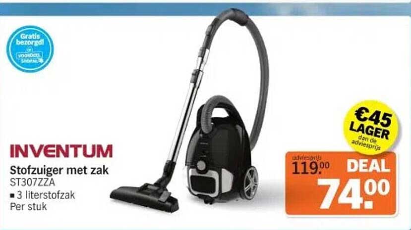 Inventum Stofzuiger met zak ST307ZZA