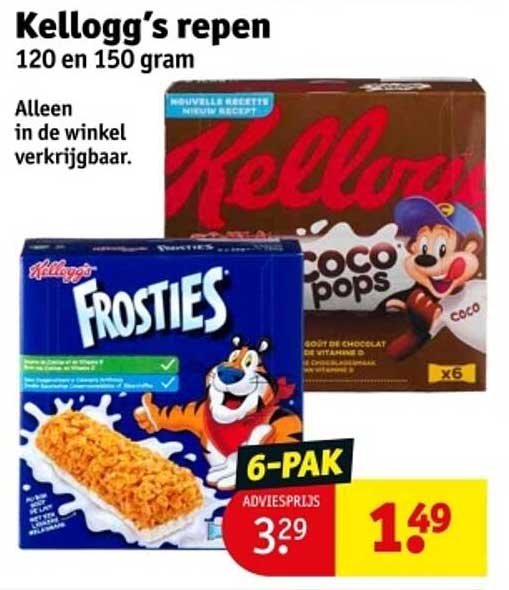 Kellogg’s repen 120 en 150 gram