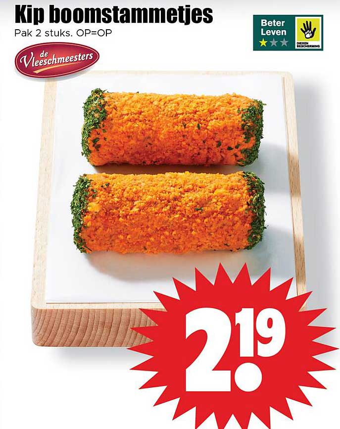 Kip boomstammetjes