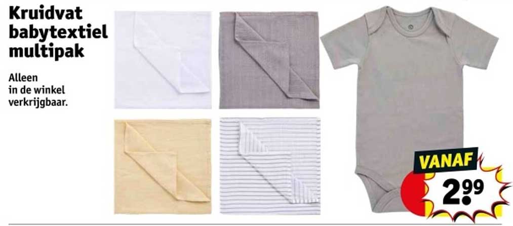Kruidvat babytextiel multipak