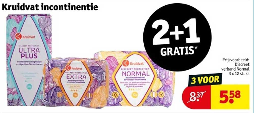 Kruidvat incontinentie