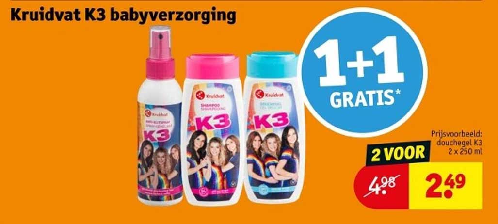 Kruidvat K3 babyverzorging